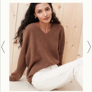 Jenni Kayne Cabin Sweater in Nutmeg size XS